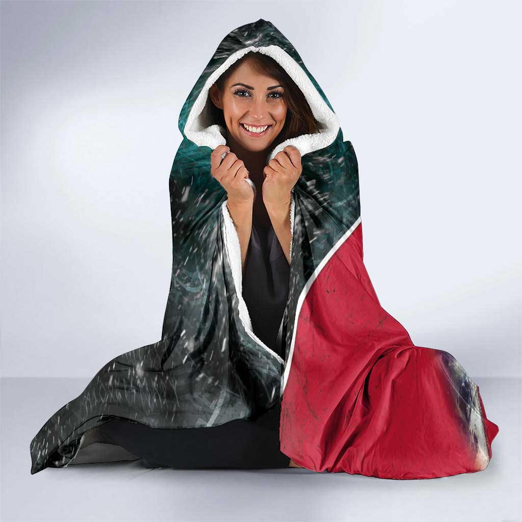 Greenland Hooded Blanket Polar Bear Warrior Fight for Kalaallit Nunaat