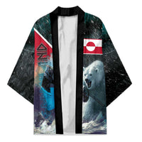 Personalized Greenland Kimono Polar Bear Warrior Fight for Kalaallit Nunaat