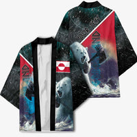 Personalized Greenland Kimono Polar Bear Warrior Fight for Kalaallit Nunaat