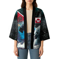 Personalized Greenland Kimono Polar Bear Warrior Fight for Kalaallit Nunaat