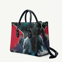 Greenland Leather Bag Polar Bear Warrior Fight for Kalaallit Nunaat