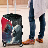 Greenland Luggage Cover Polar Bear Warrior Fight for Kalaallit Nunaat