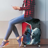 Greenland Luggage Cover Polar Bear Warrior Fight for Kalaallit Nunaat