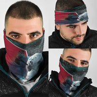 Greenland Neck Gaiter Polar Bear Warrior Fight for Kalaallit Nunaat