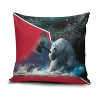Greenland Pillow Cover Polar Bear Warrior Fight for Kalaallit Nunaat