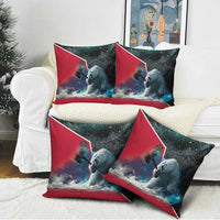 Greenland Pillow Cover Polar Bear Warrior Fight for Kalaallit Nunaat