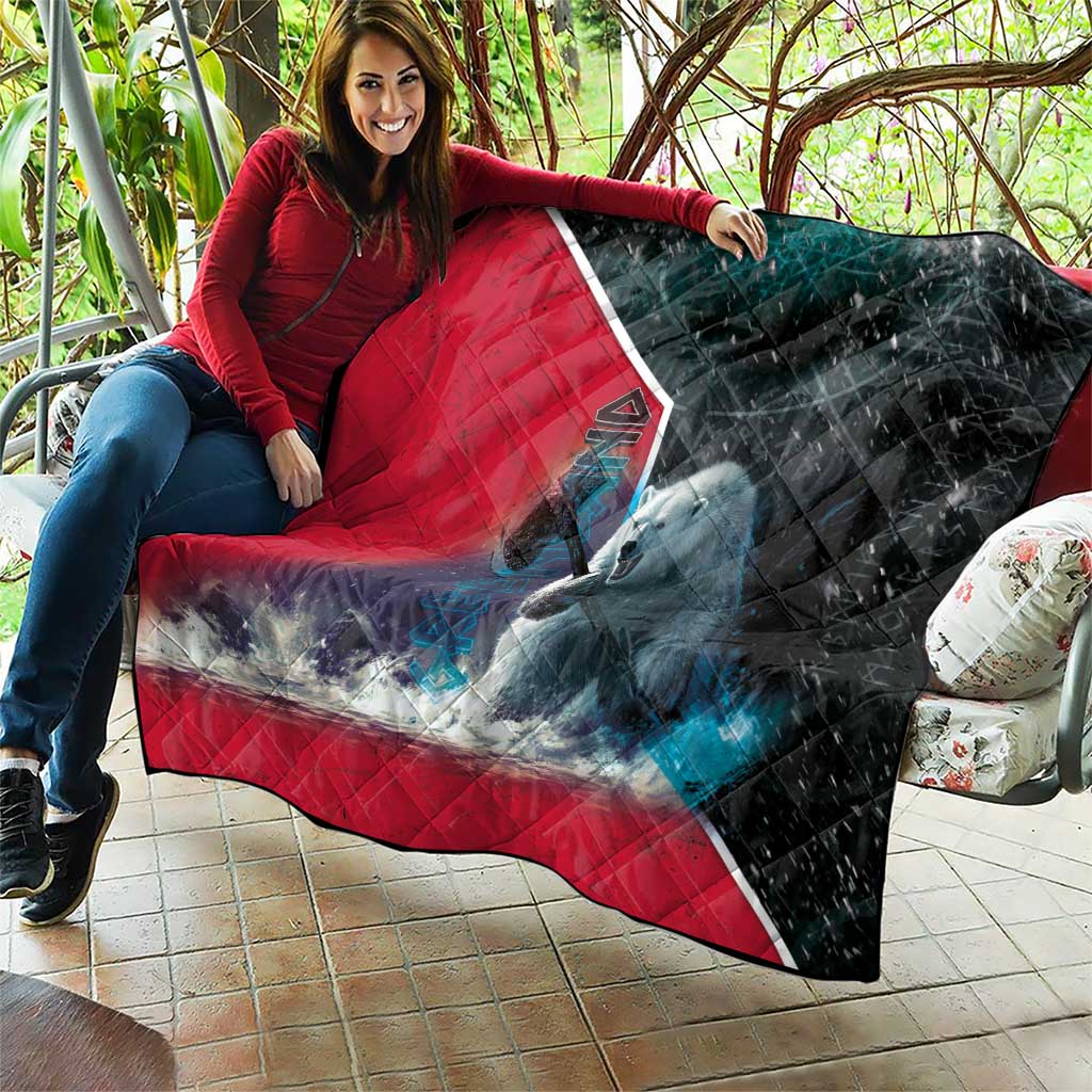Greenland Quilt Polar Bear Warrior Fight for Kalaallit Nunaat