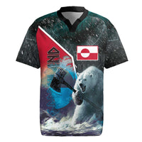 Personalized Greenland Rugby Jersey Polar Bear Warrior Fight for Kalaallit Nunaat