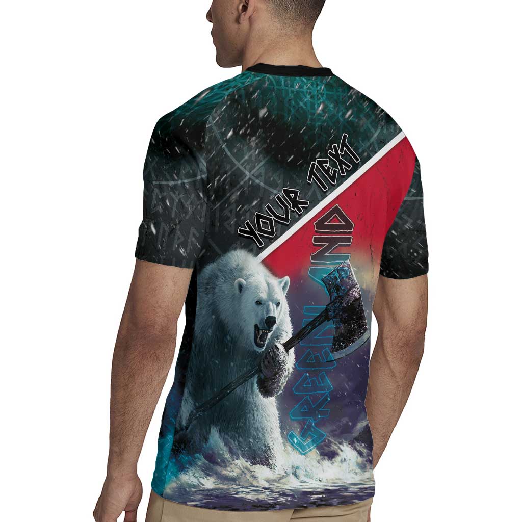 Personalized Greenland Rugby Jersey Polar Bear Warrior Fight for Kalaallit Nunaat
