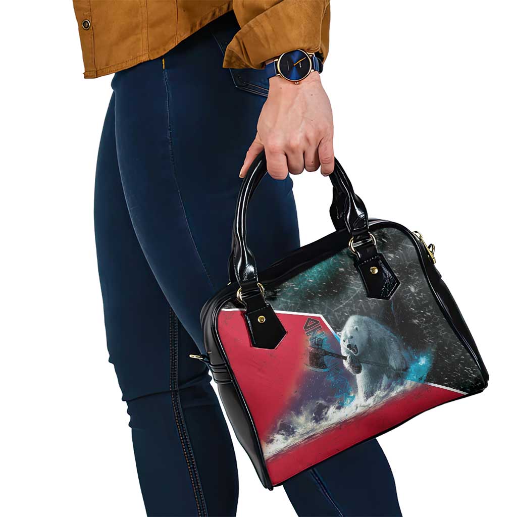 Greenland Shoulder Handbag Polar Bear Warrior Fight for Kalaallit Nunaat