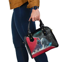 Greenland Shoulder Handbag Polar Bear Warrior Fight for Kalaallit Nunaat