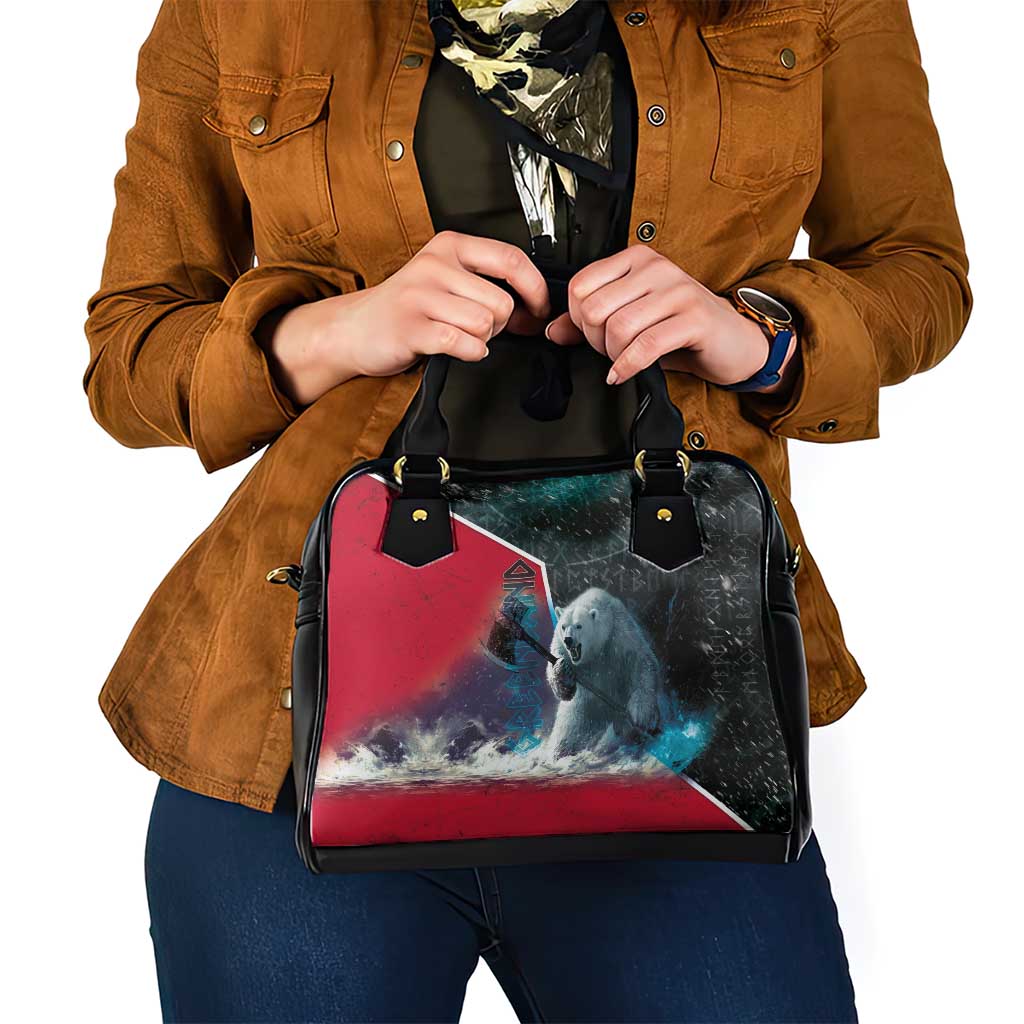 Greenland Shoulder Handbag Polar Bear Warrior Fight for Kalaallit Nunaat