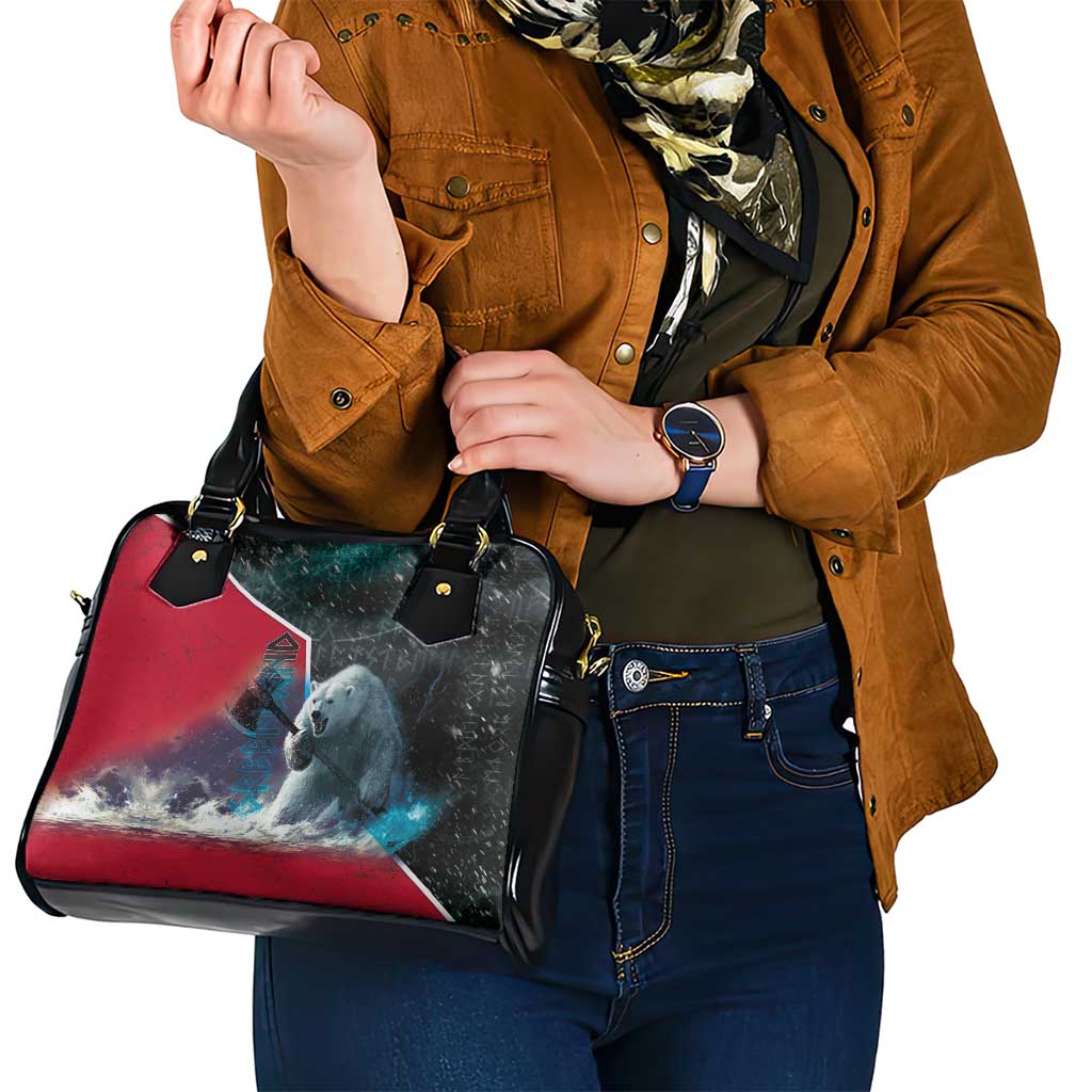 Greenland Shoulder Handbag Polar Bear Warrior Fight for Kalaallit Nunaat