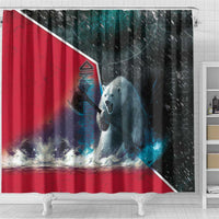 Greenland Shower Curtain Polar Bear Warrior Fight for Kalaallit Nunaat