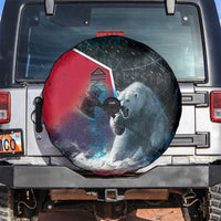 Greenland Spare Tire Cover Polar Bear Warrior Fight for Kalaallit Nunaat