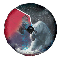 Greenland Spare Tire Cover Polar Bear Warrior Fight for Kalaallit Nunaat