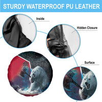 Greenland Spare Tire Cover Polar Bear Warrior Fight for Kalaallit Nunaat