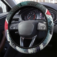 Greenland Steering Wheel Cover Polar Bear Warrior Fight for Kalaallit Nunaat