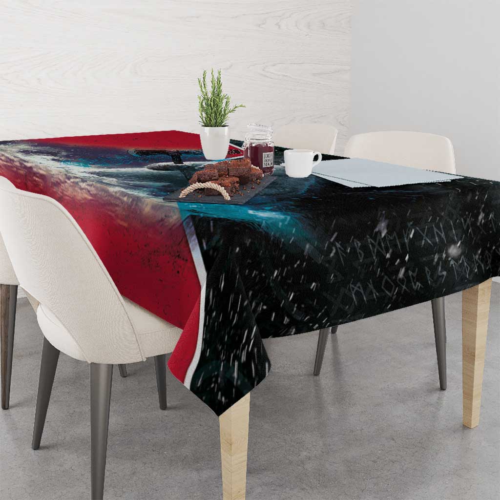 Greenland Tablecloth Polar Bear Warrior Fight for Kalaallit Nunaat