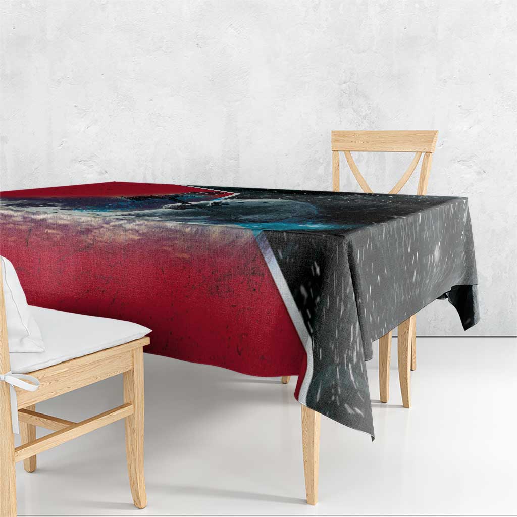 Greenland Tablecloth Polar Bear Warrior Fight for Kalaallit Nunaat