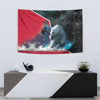 Greenland Tapestry Polar Bear Warrior Fight for Kalaallit Nunaat
