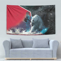 Greenland Tapestry Polar Bear Warrior Fight for Kalaallit Nunaat