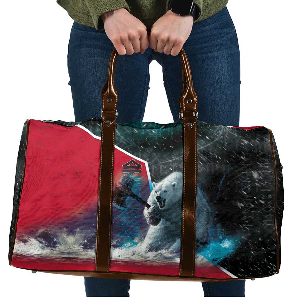 Greenland Travel Bag Polar Bear Warrior Fight for Kalaallit Nunaat