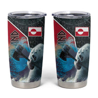 Greenland Tumbler Cup Polar Bear Warrior Fight for Kalaallit Nunaat