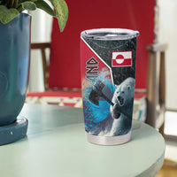 Greenland Tumbler Cup Polar Bear Warrior Fight for Kalaallit Nunaat