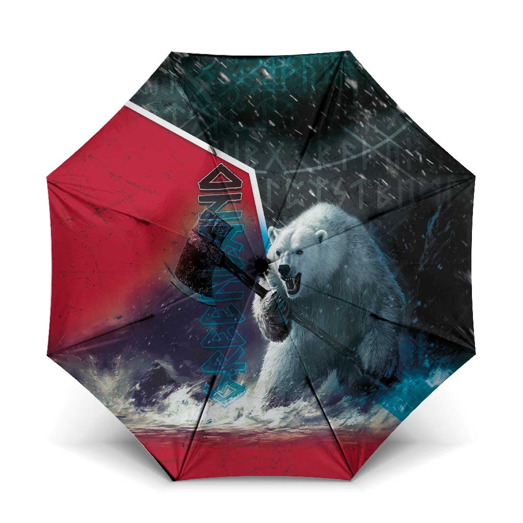 Greenland Umbrella Polar Bear Warrior Fight for Kalaallit Nunaat