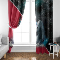Greenland Window Curtain Polar Bear Warrior Fight for Kalaallit Nunaat