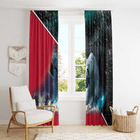 Greenland Window Curtain Polar Bear Warrior Fight for Kalaallit Nunaat