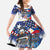 Philippine-American Friendship Family Matching Off Shoulder Maxi Dress and Hawaiian Shirt USA Eagle and Philippines Flag with The Maps