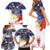 Philippine-American Friendship Family Matching Short Sleeve Bodycon Dress and Hawaiian Shirt USA Eagle and Philippines Flag with The Maps