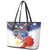 Philippine-American Friendship Leather Tote Bag USA Eagle and Philippines Flag with The Maps