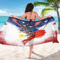 Philippine-American Friendship Sarong USA Eagle and Philippines Flag with The Maps