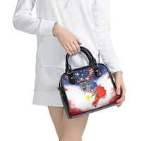 Philippine-American Friendship Shoulder Handbag USA Eagle and Philippines Flag with The Maps
