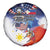 Philippine-American Friendship Spare Tire Cover USA Eagle and Philippines Flag with The Maps