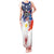 Philippine-American Friendship Tank Maxi Dress USA Eagle and Philippines Flag with The Maps