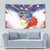 Philippine-American Friendship Tapestry USA Eagle and Philippines Flag with The Maps