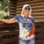 Philippine-American Friendship Women Polo Shirt USA Eagle and Philippines Flag with The Maps