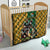 South Africa Rugby Quilt The Springbok Mascot and Rugby Players Fight for Victory - Wonder Print Shop