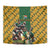 South Africa Rugby Tapestry The Springbok Mascot and Rugby Players Fight for Victory - Wonder Print Shop