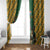 South Africa Rugby Window Curtain The Springbok Mascot and Rugby Players Fight for Victory - Wonder Print Shop