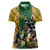 South Africa Rugby Women Polo Shirt The Springbok Mascot and Rugby Players Fight for Victory - Wonder Print Shop