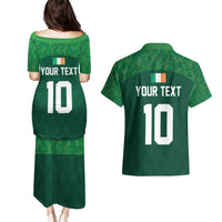 Custom Ireland Rugby Go Shamrocks Couples Matching Puletasi and Hawaiian Shirt - Wonder Print Shop