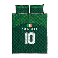 Custom Ireland Rugby Go Shamrocks Quilt Bed Set - Wonder Print Shop