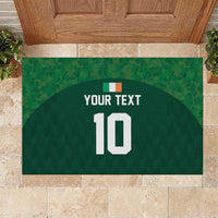 Custom Ireland Rugby Go Shamrocks Rubber Doormat - Wonder Print Shop