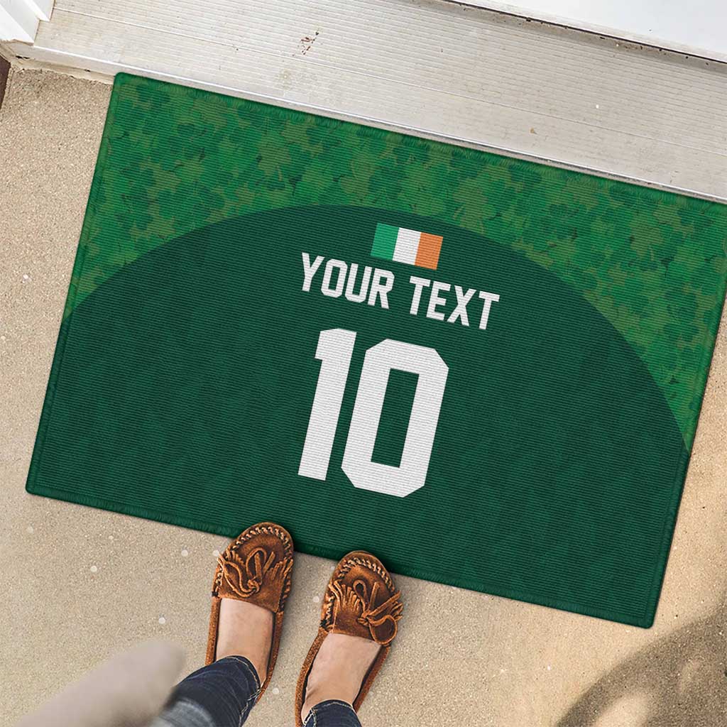 Custom Ireland Rugby Go Shamrocks Rubber Doormat - Wonder Print Shop