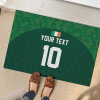 Custom Ireland Rugby Go Shamrocks Rubber Doormat - Wonder Print Shop
